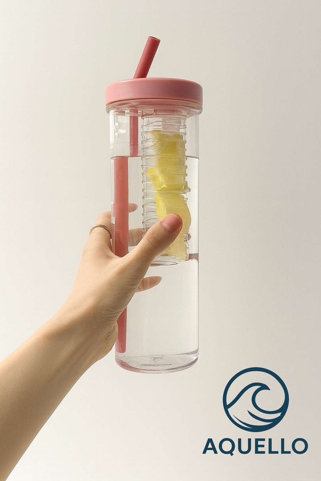 Bouteille avec diffuseur intégré - Gourde avec diffuseur intégré Jaune- 500 ml