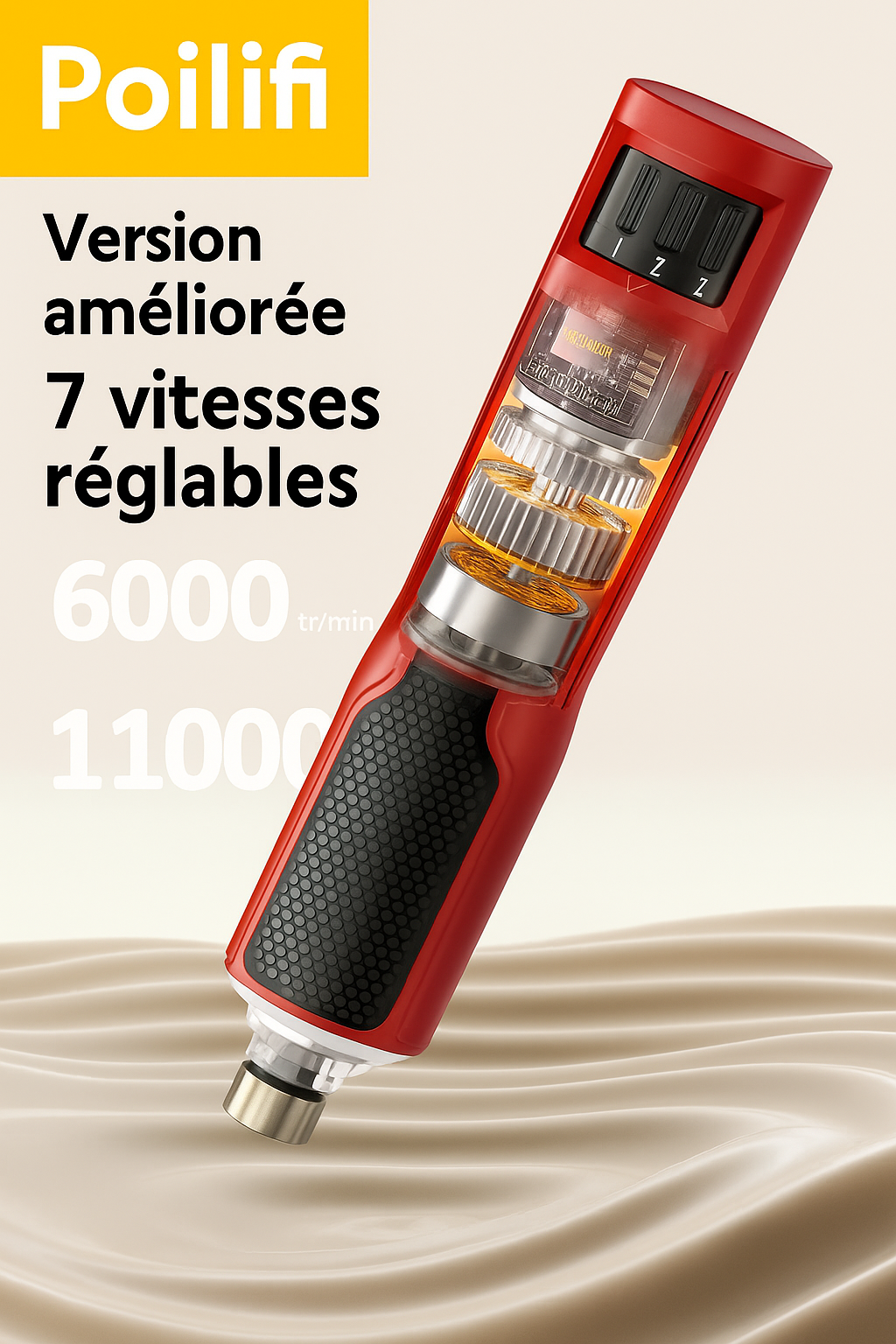 Coupe Griffe électronique pour animaux de compagnie, Rechargeable, toilettage des pattes de chien, coupe-ongles, lumière LED, 7 vitesses réglables, griffe de chat