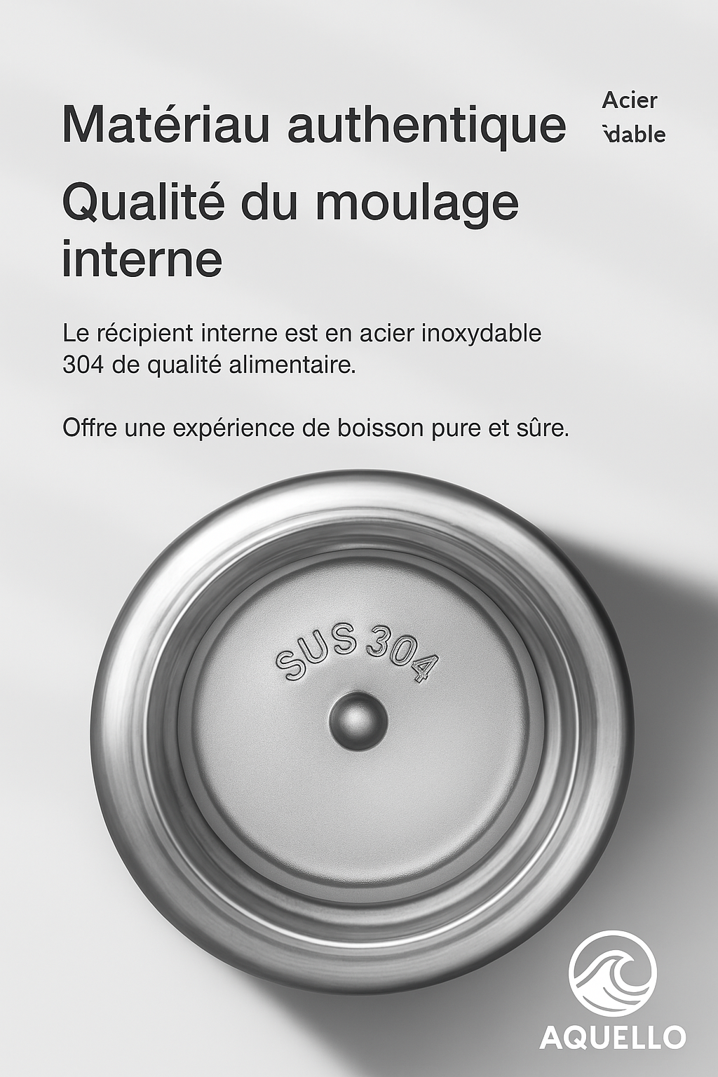 Gourde isotherme intelligente Affichage de température -acier inoxydable - 500 ml - Noire