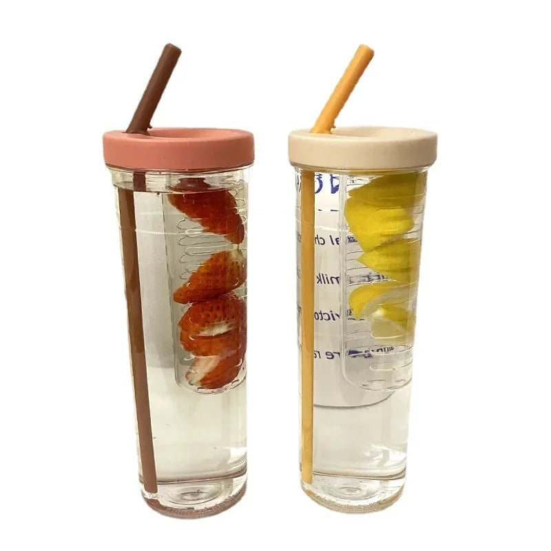 Bouteille avec diffuseur intégré - Gourde avec diffuseur intégré vert- 500 ml