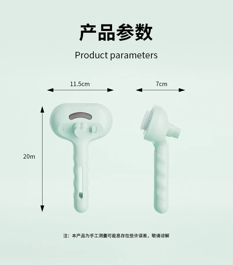 Peigne de toilettage électrique amélioré pour animaux de compagnie, épilation flottante à la vapeur, brosse de nettoyage à vapeur, accessoires de style pour chiens et chats