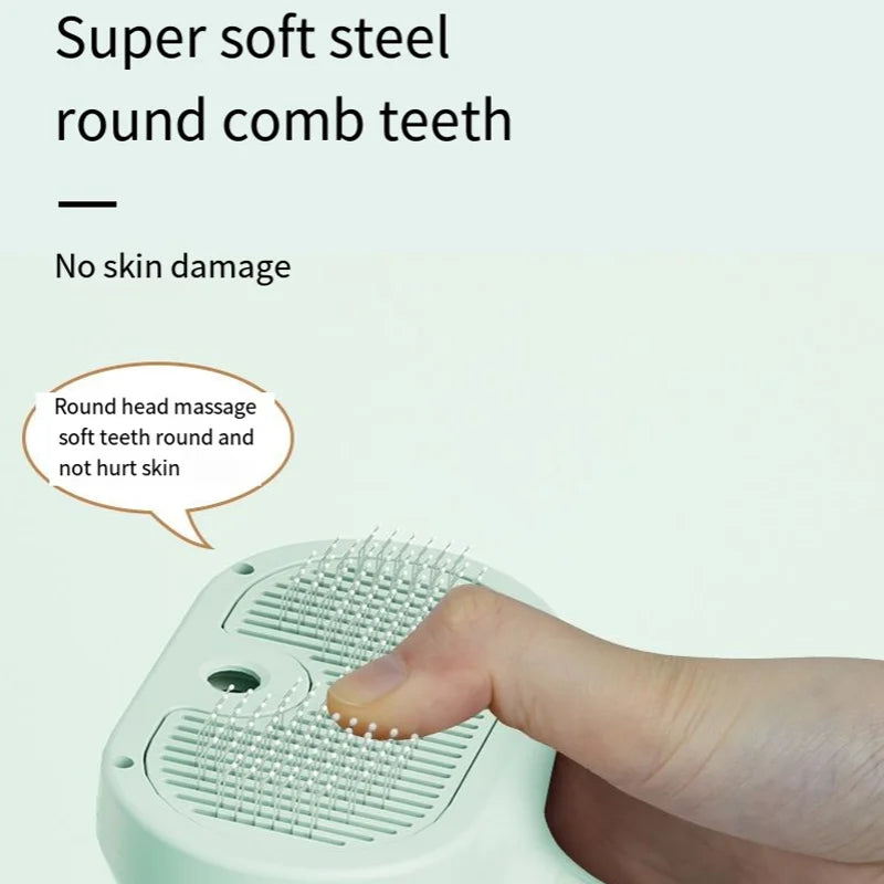 Peigne de toilettage électrique amélioré pour animaux de compagnie, épilation flottante à la vapeur, brosse de nettoyage à vapeur, accessoires de style pour chiens et chats